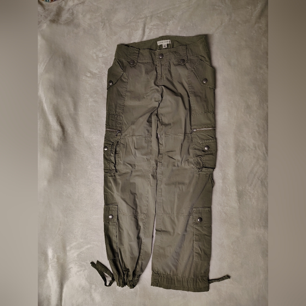 Banana Republic Women's Olive Stretch Cargo Pants SZ 0